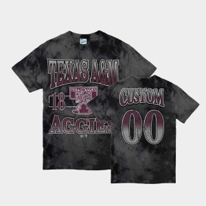 Men's Texas A&M Aggies #00 Custom Black Vintage Tubular T-Shirt 477439-942