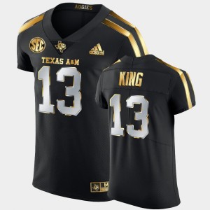 Men's Texas A&M Aggies #13 Haynes King Black 2020-21 Authentic Golden Edition Jersey 965374-538