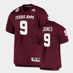 Men's Texas A&M Aggies #9 Hezekiah Jones Maroon Alumni Football Game Jersey 879875-712