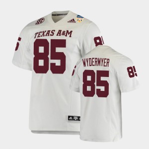 Men's Texas A&M Aggies #85 Jalen Wydermyer White College Football 2021 Orange Bowl Jersey 444924-665