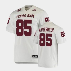 Men's Texas A&M Aggies #85 Jalen Wydermyer White Premier College Football Jersey 417130-700