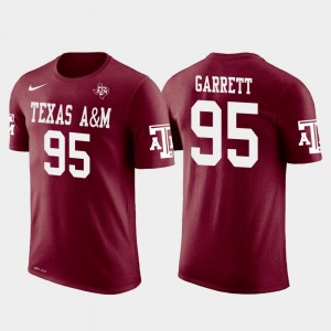 Men's Texas A&M Aggies #95 Myles Garrett Crimson Football Future Stars T-Shirt 494166-240
