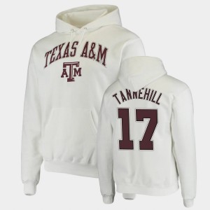 Men's Texas A&M Aggies #17 Ryan Tannehill White Pullover Classic Hoodie 232237-234
