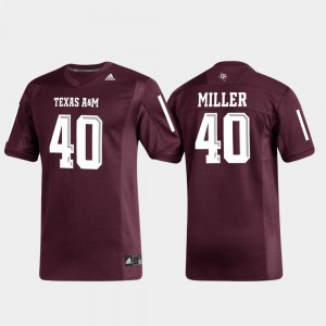 Men's Texas A&M Aggies #40 Von Miller Maroon Alumni Football Replica Jersey 938521-714
