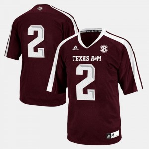 Men's Texas A&M Aggies #2 Maroon College Football Jersey 903173-619