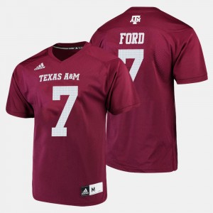 Men's Texas A&M Aggies #7 Keith Ford Maroon College Football Jersey 174055-961