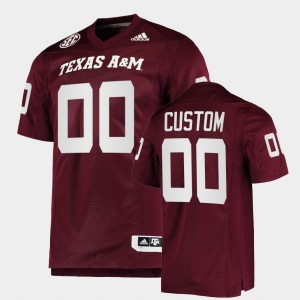 Men's Texas A&M Aggies #00 Custom Maroon College Football Jersey 931145-996