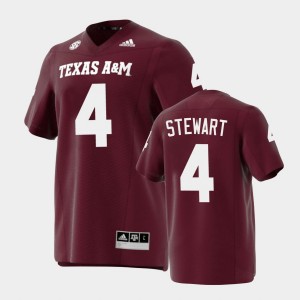 Men's Texas A&M Aggies #4 Shemar Stewart Maroon Premier Jersey 878254-751