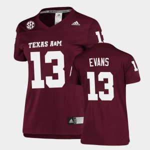 Women's Texas A&M Aggies #13 Mike Evans Maroon Football Replica Jersey 138905-729