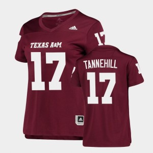 Women's Texas A&M Aggies #17 Ryan Tannehill Maroon Replica College Football Jersey 836412-200