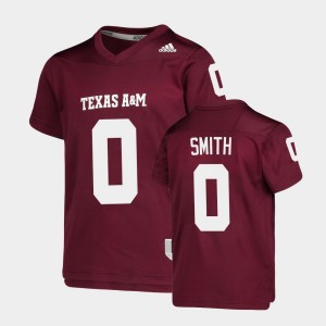 Youth Texas A&M Aggies #0 Ainias Smith Maroon Replica College Football Jersey 560801-248
