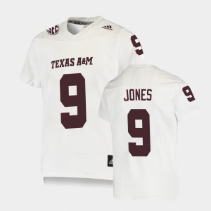 Youth Texas A&M Aggies #9 Hezekiah Jones White Football Replica Jersey 353288-563
