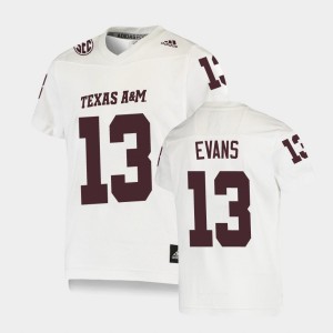 Youth Texas A&M Aggies #13 Mike Evans White Football Replica Jersey 217241-746