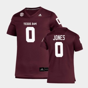 Youth Texas A&M Aggies #0 Myles Jones Maroon Football Replica Jersey 739903-610